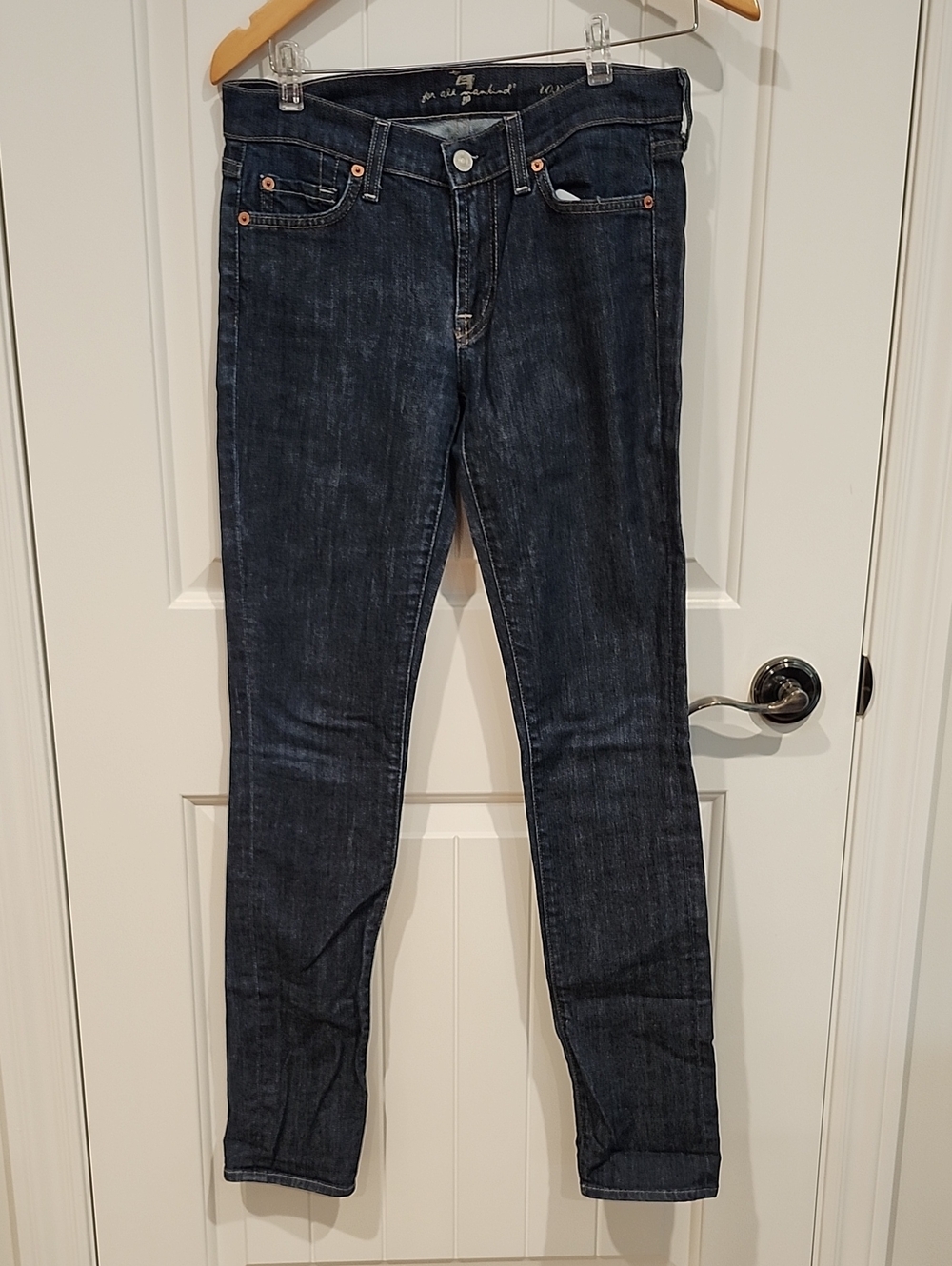 7 For All Mankind Dark Indigo Skinny Jeans